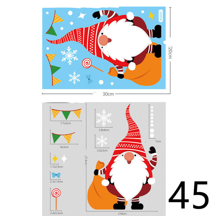 Christmas Themed Window Cling Set