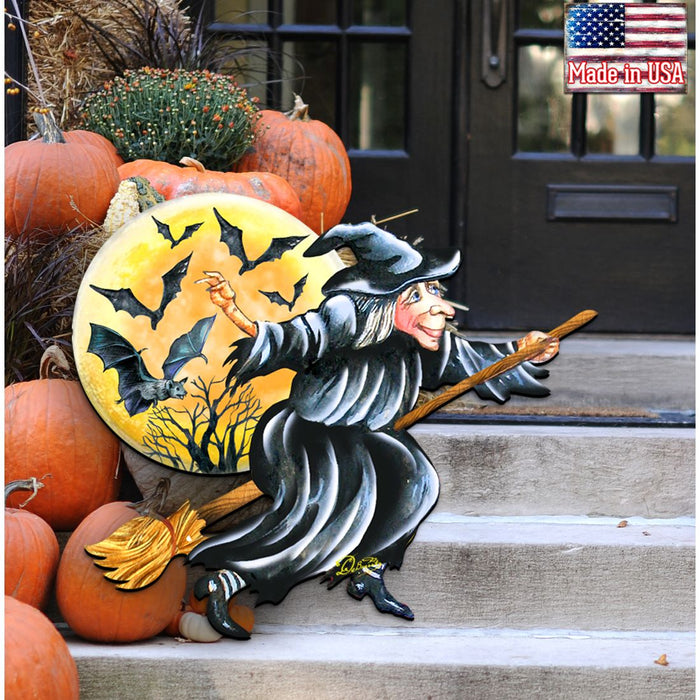 Witch Halloween Door Decor by G. DeBrekht -  Halloween Decor - 8114011H