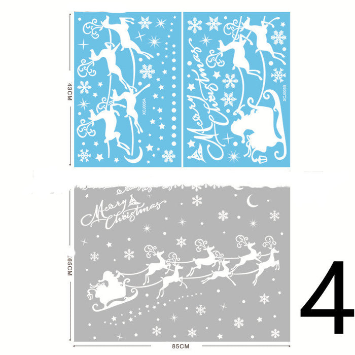 Christmas Themed Window Cling Set