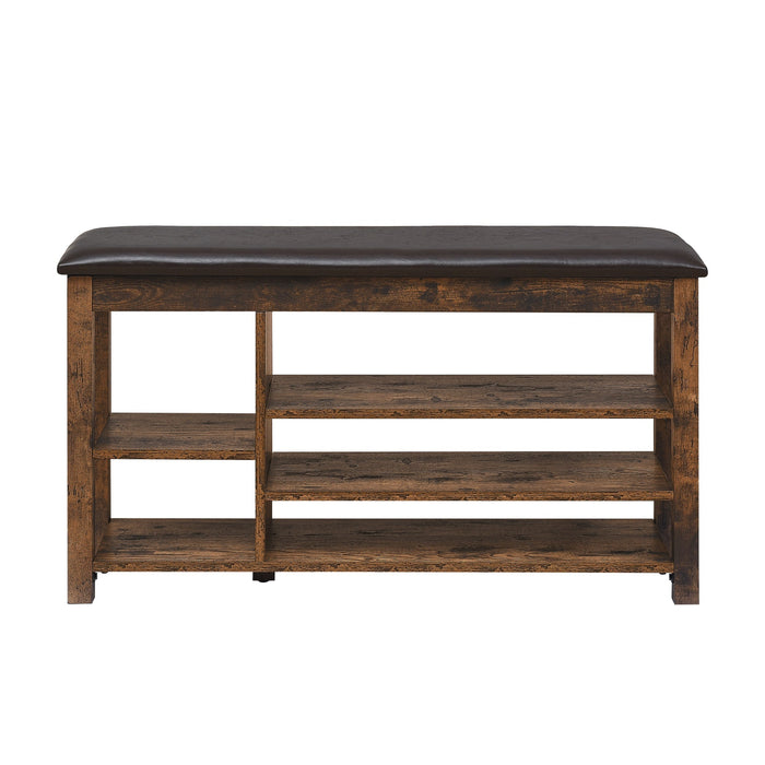 Height-Adjustable Shoe-Changing Bench