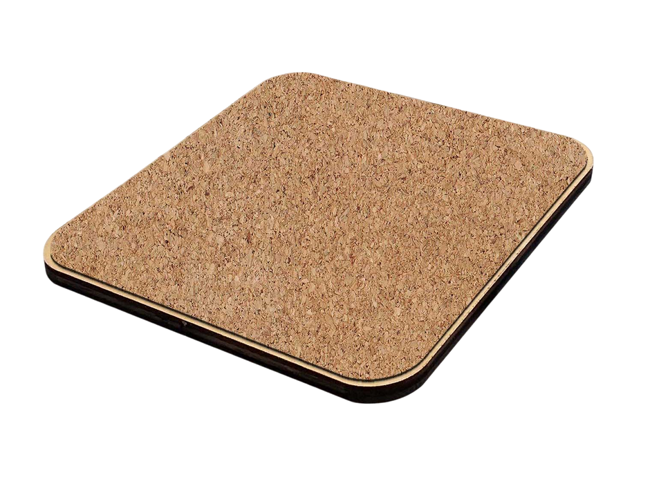 Deer's Wooden Cork Coasters Gift Set of 4 by Nature Wonders
