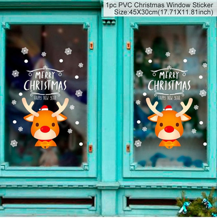 Christmas Decorations Window Clings