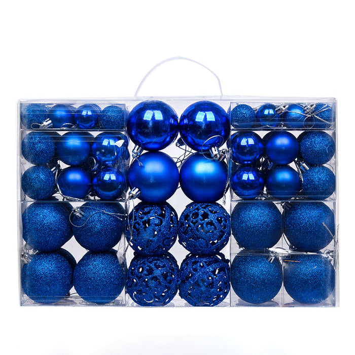 100-Piece Shatterproof Christmas Bauble Ornament Set