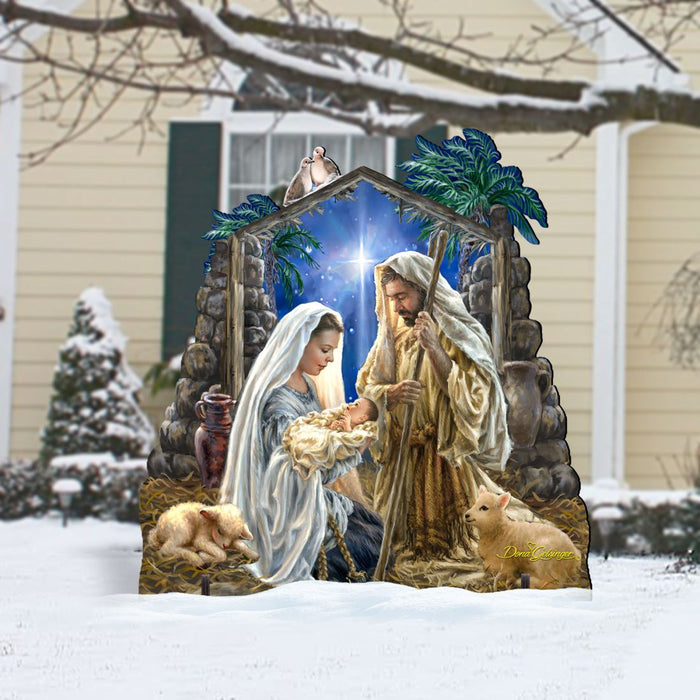 Glory to God Nativity Outdoor Decor by D. Gelsinger - Nativity Holiday Decor