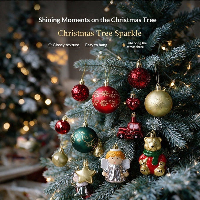 Festive 72-Piece Christmas Tree Ornament & Decoration Set