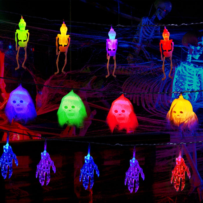 3Pcs Halloween Light Decorations Total 50 LEDs 24ft Halloween String Lights