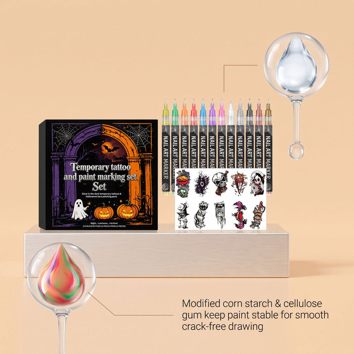 Halloween Face Paint and Sticker Kit