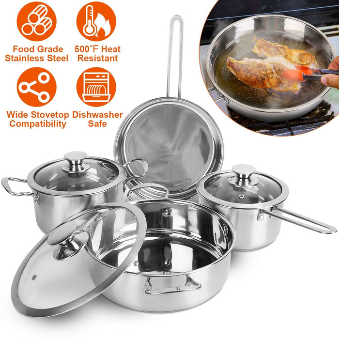 LJG Premium Stainless Steel Cookware Set