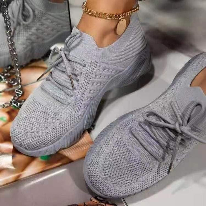 STEVVEX Lightweight Mesh Platform Sneakers | Women’s Casual Walking & Running Shoes