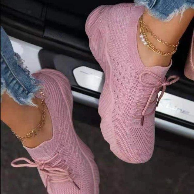 STEVVEX Lightweight Mesh Platform Sneakers | Women’s Casual Walking & Running Shoes