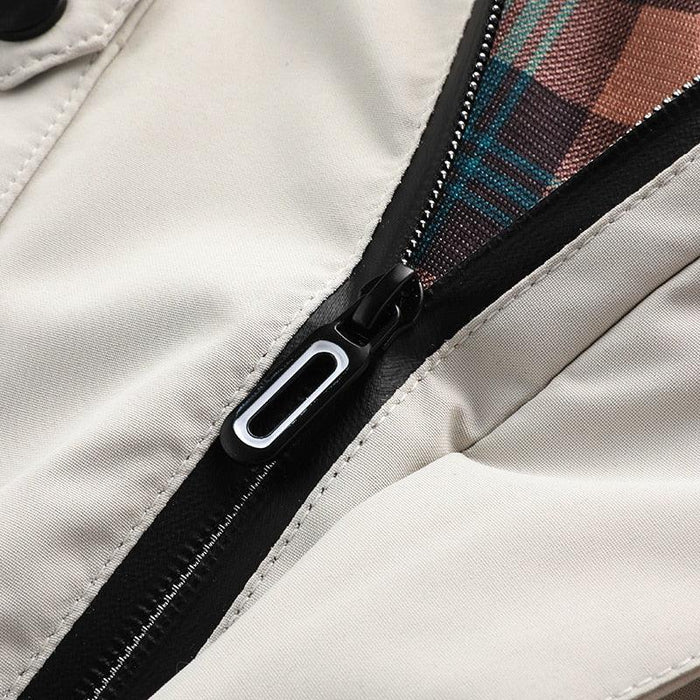 Fashion Men Casual Waterproof Windbreaker with Hood