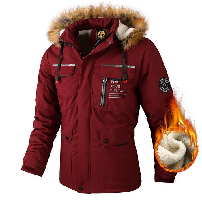 Fashion Men Casual Waterproof Windbreaker with Hood