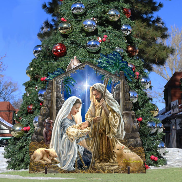 Glory to God Nativity Outdoor Decor by D. Gelsinger - Nativity Holiday Decor
