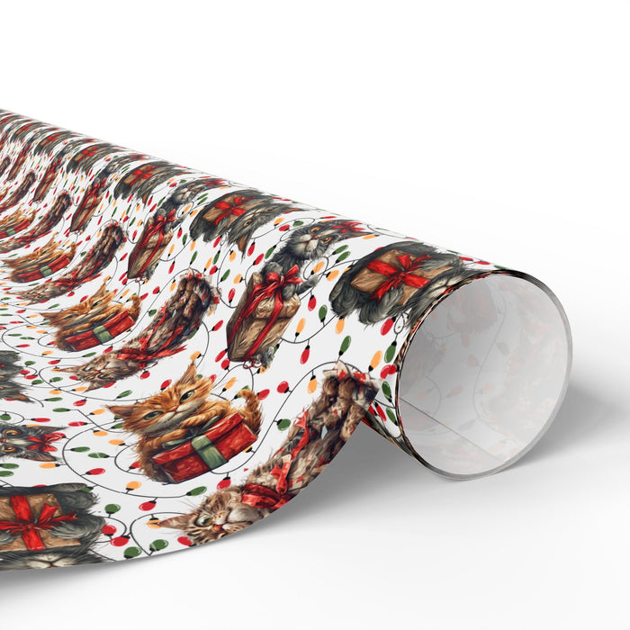 Festive Kitties Christmas Wrapping Paper