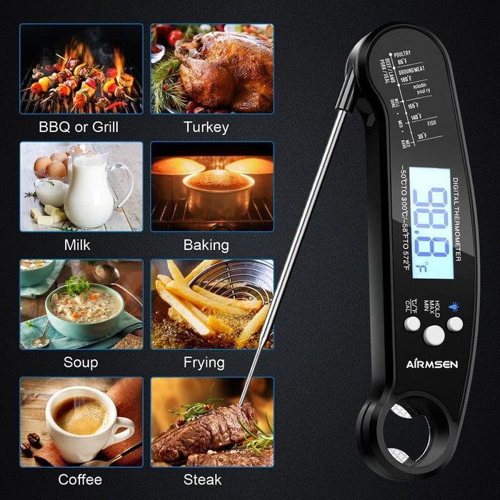 Kitchen Waterproof Digital Food Cooking Thermometer