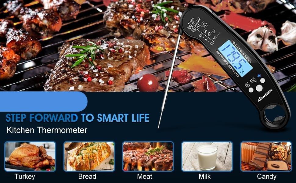 Kitchen Waterproof Digital Food Cooking Thermometer