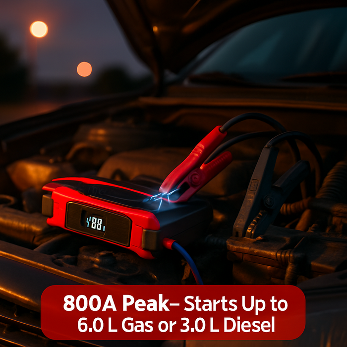 Car Jump Starter Booster with LCD Screen