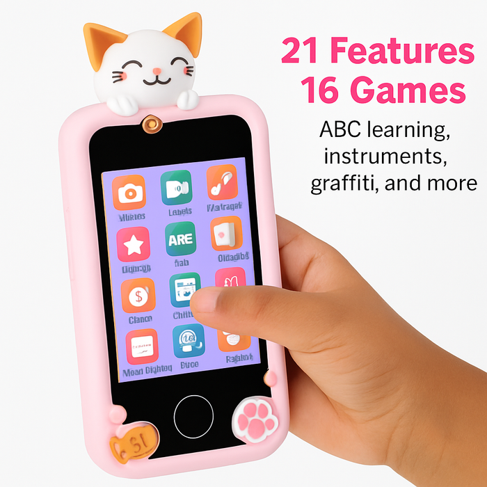 Kids Toy Smartphone Dual Camera Learning Phone