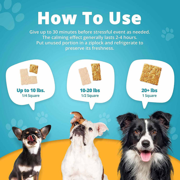 Heavenly Hounds Relaxation Squares Calming Treats for Dogs