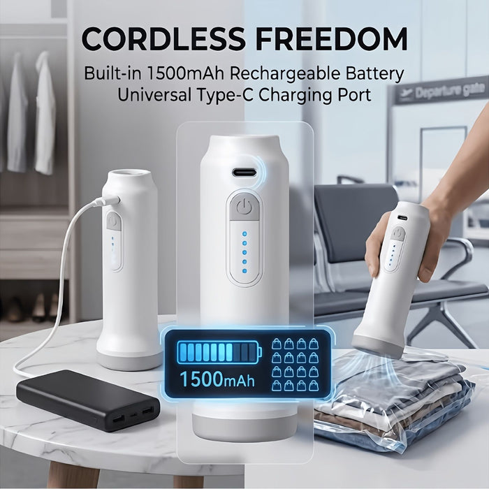 5-Piece Vacuum Storage Bag Set with Electric Air Pump