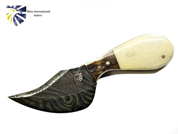 Premium Damascus Steel Skinning Knife TD-043
