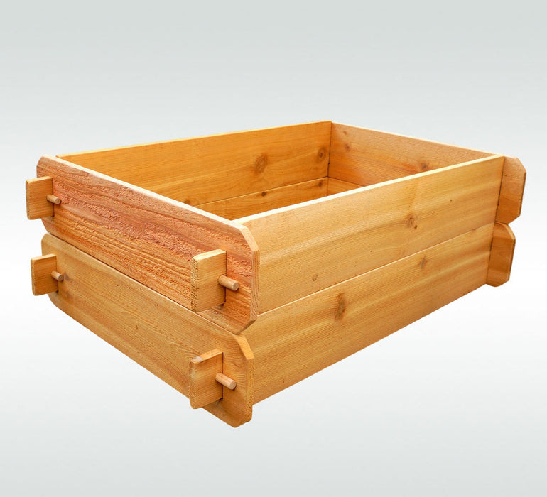 The Ultimate Tool-Free Cedar Raised Garden Bed (2' x 3' Double Deep)