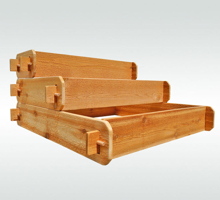 Timberlane Gardens Raised Garden Bed Kit 3 Tiered Pyramid Select Cedar Elevated Planter