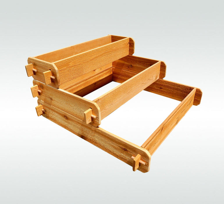 Timberlane Gardens Raised Garden Bed Kit 3 Tiered Select Cedar Elevated Planter