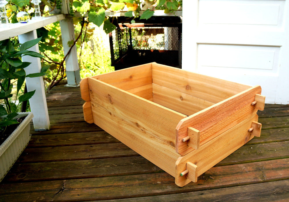 The Ultimate Tool-Free Cedar Raised Garden Bed (2' x 3' Double Deep)