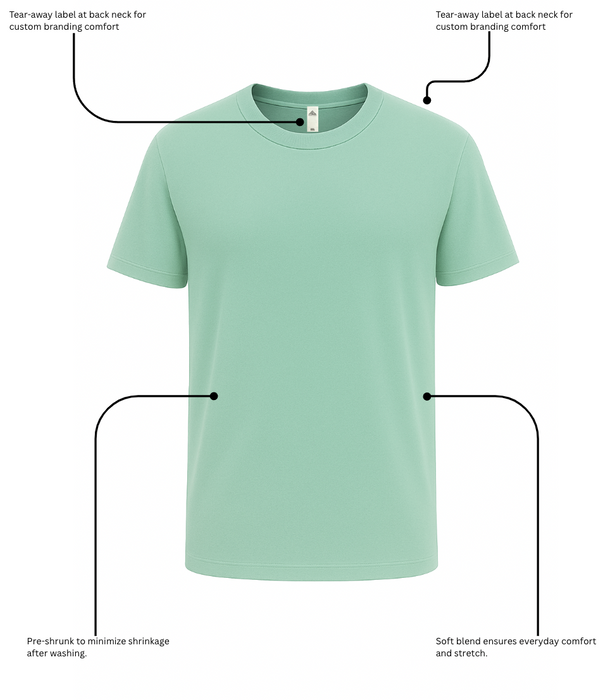 Blankify--3 pack Extra Soft Medium Weight Short Sleeve T-Shirts