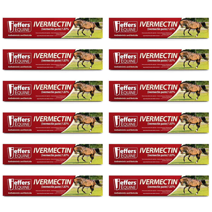Jeffers Ivermectin Horse Dewormer Gel, Apple Flavored