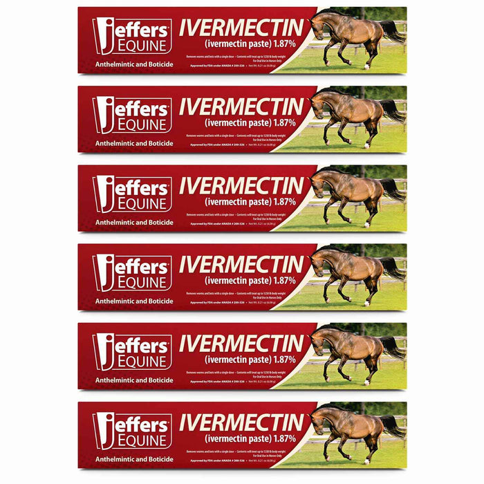 Jeffers Ivermectin Horse Dewormer Gel, Apple Flavored