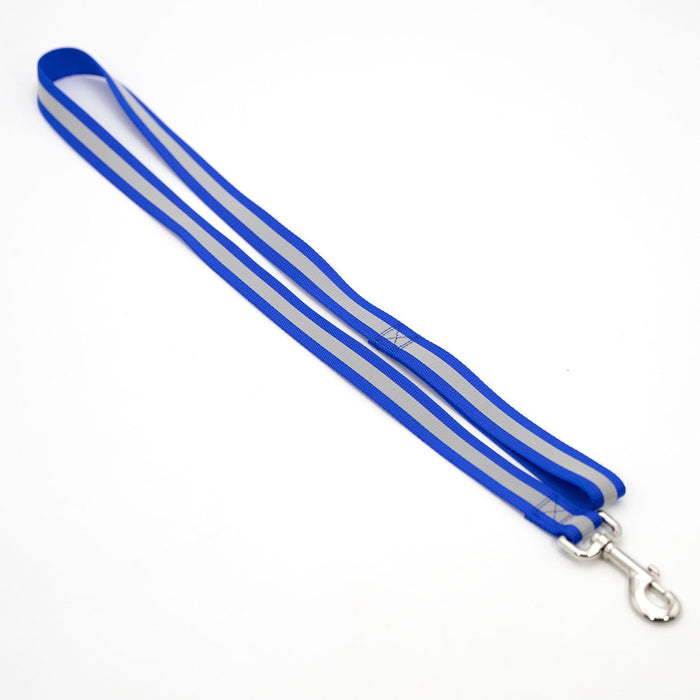 Jeffers Reflective Glow-in-the-Dark Safety Stripe Nylon Dog Leash, 4 Feet Long