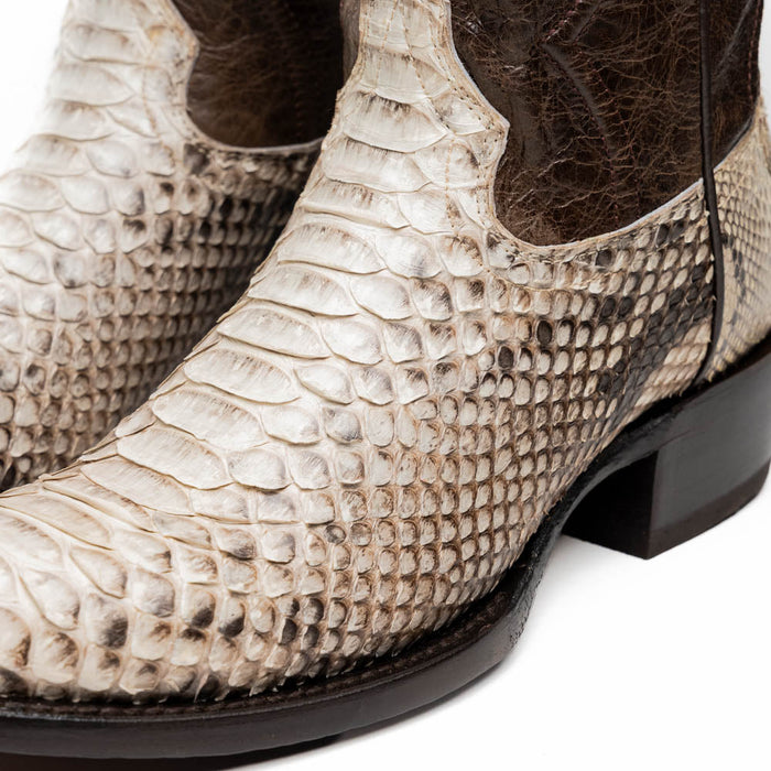 Kansas Natural Genuine Python Skin Cowboy Boot
