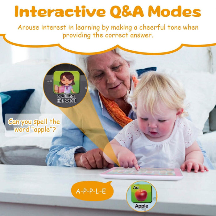 Interactive Educational Learning Tablet for Toddlers & Kids.