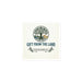Gift From The Land logo kiss-cut vinyl sticker with bubble-free adhesive on flat surface