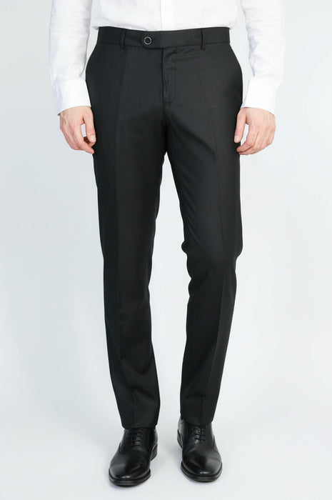 Black Slim Fit Classic Cut Dress Trousers