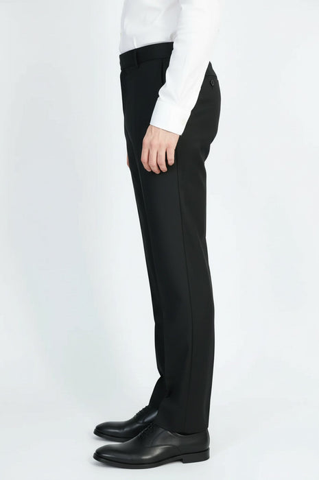 Black Slim Fit Classic Cut Dress Trousers