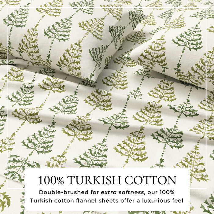 Turkish Cotton Flannel Sheet Set - Elevated Holiday Collection