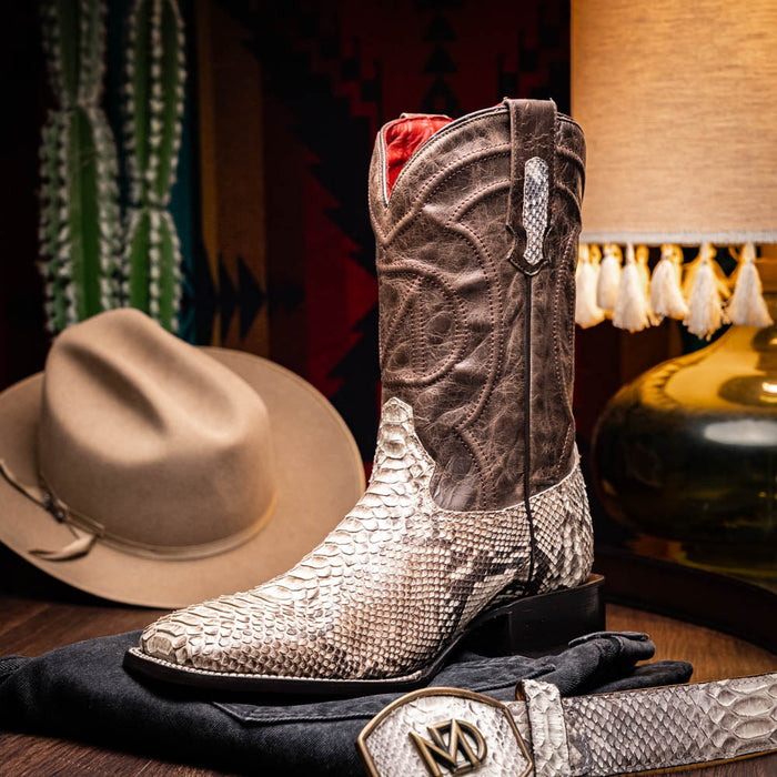 MISSOURI – Genuine Python Skin Cowboy Boot
