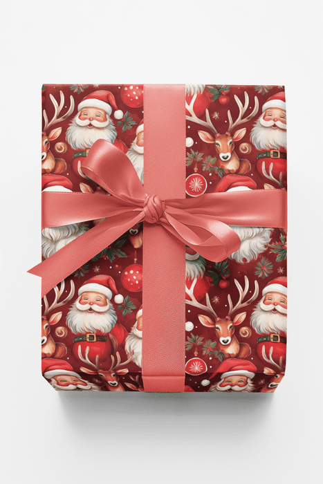 Holiday Hoopla with Santa Wrapping Paper