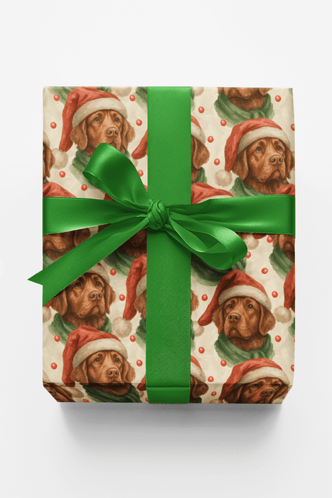 Chestnut Coats & Christmas Calm Wrapping Paper