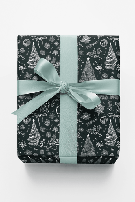 Festive Script Wrapping Paper