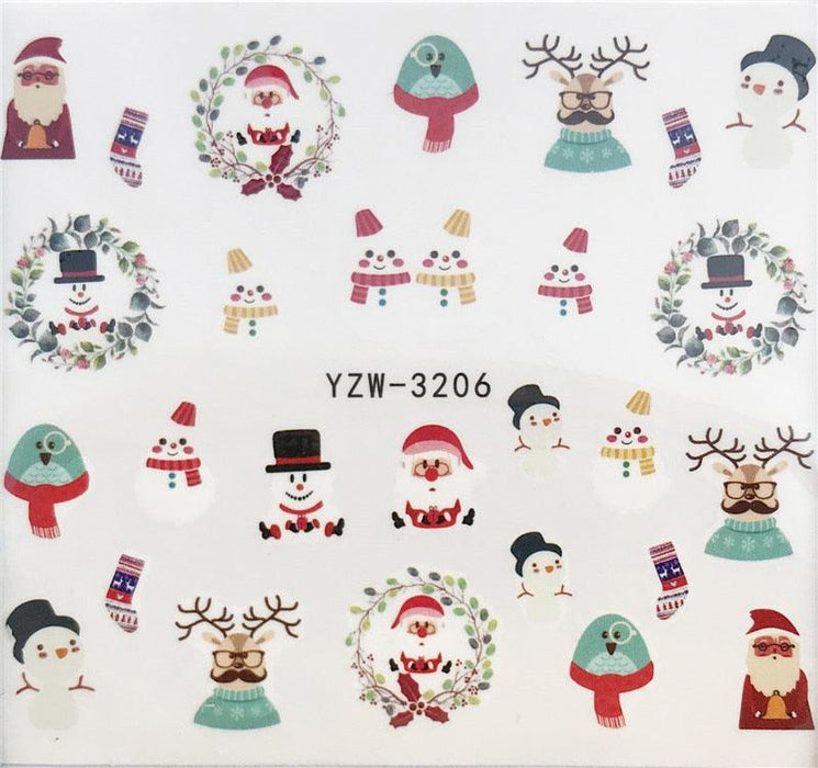 New Christmas Decal Nail Art Stickers
