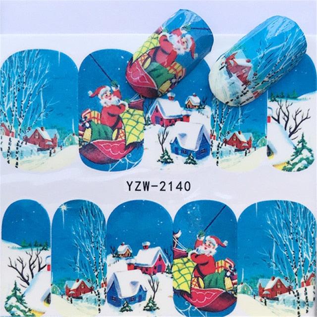 New Christmas Decal Nail Art Stickers