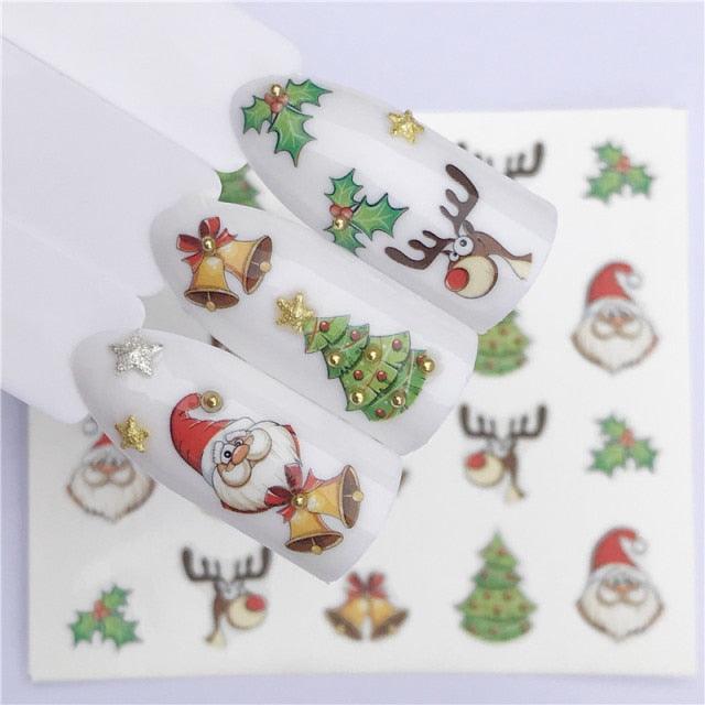 New Christmas Decal Nail Art Stickers