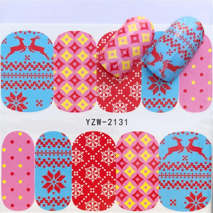 New Christmas Decal Nail Art Stickers