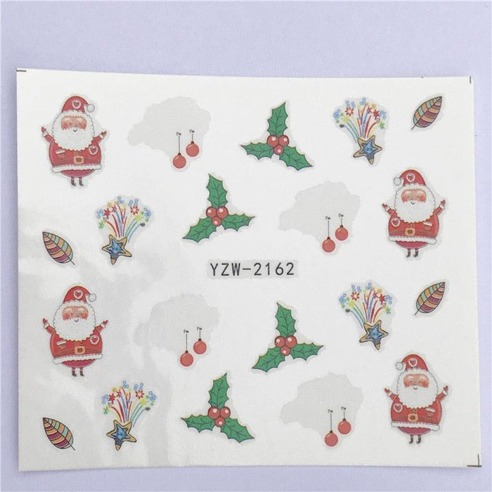 New Christmas Decal Nail Art Stickers