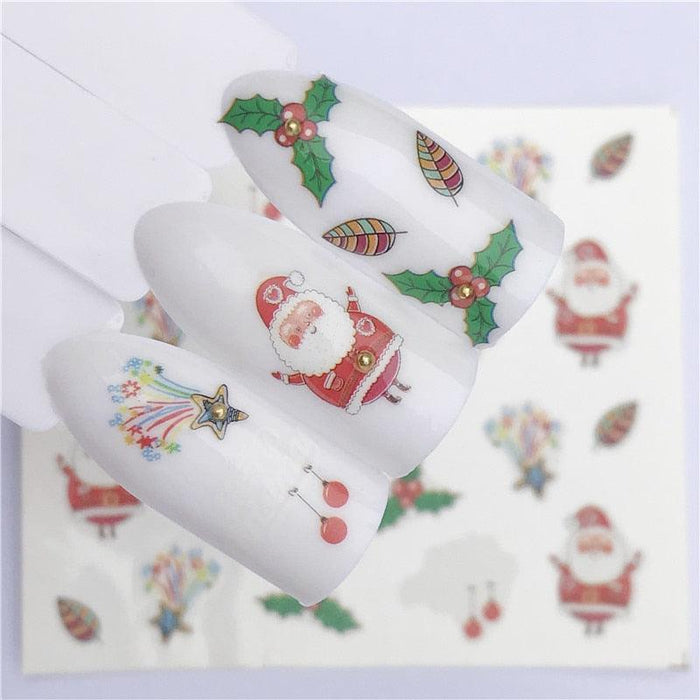 New Christmas Decal Nail Art Stickers