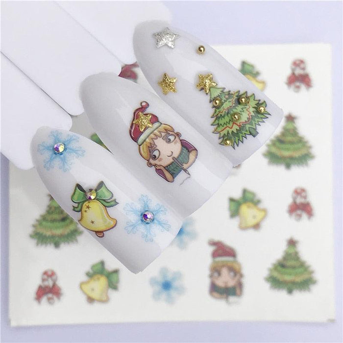 New Christmas Decal Nail Art Stickers